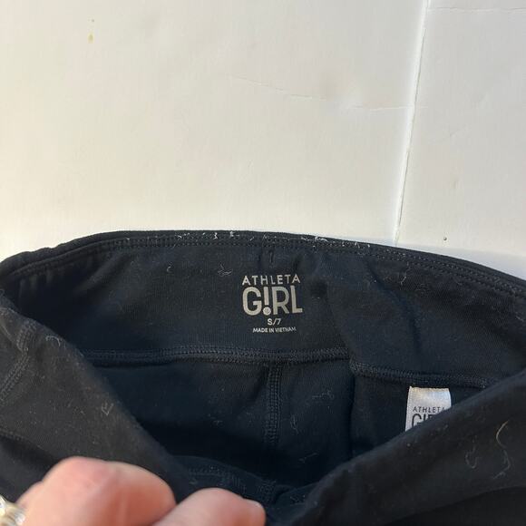 Athleta Girl Black Leggings 7Y - Picture 3 of 4